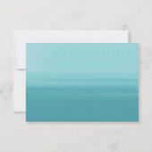 Turquoise Edelsteen Aquarel Trouw RSVP (Achterkant)