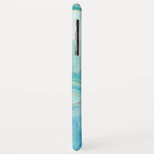Turquoise edelsteen Waterverf Geode Case-Mate iPhone Case (Achterkant/links)