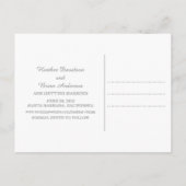 Turquoise eenvoudig Elegant sparen het Briefkaart  (Achterkant)