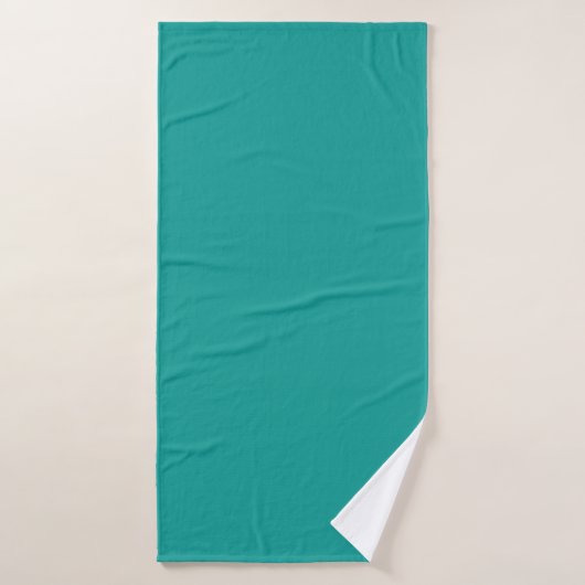 Turquoise Effen Badhanddoek (Badhanddoek)