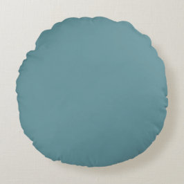 Turquoise effen kleur, modern, leuk, eenvoudig rond kussen