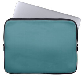 Turquoise effen kleur Plain Laptop Sleeve
