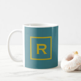 Turquoise effen kleur Plain Personal Koffiemok
