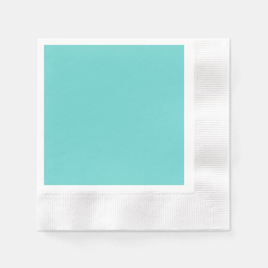 Turquoise effen kleur servet (Voorkant)