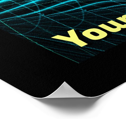 Turquoise Electric Poster (Hoek)