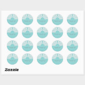 Turquoise Elegant Lace Dank je Stickers (Vel)