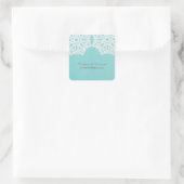Turquoise Elegant Lace Wedding Stickers (Tas)