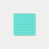 Turquoise Elegant Stationery Vibrant Post-it® Notes (Voorkant)