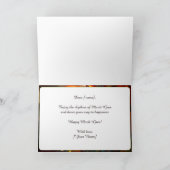 💜💛Turquoise elegantie: Mardi Gras Radiance Kaart (Binnen)