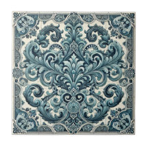 Turquoise Elegantie - Portugese Geïnspireerd Desig