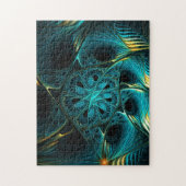 Turquoise Elektrisch Legpuzzel (Verticaal)
