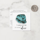 *~* TURQUOISE Elixir crystal AP64 Flat Note Kaart Notitiekaartje (Voorkant / Achterkant in situ)