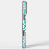 Turquoise en Beige Oceaan Mandala Patroon Case-Mate iPhone Case (Achterkant / Rechts)