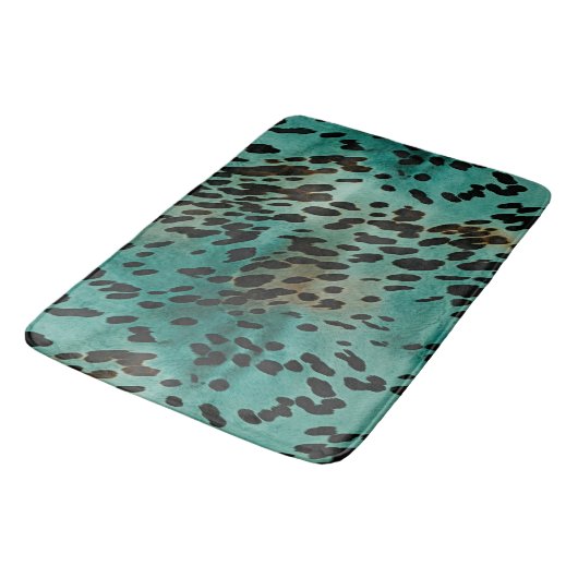 Turquoise en Black Badmat (Gekanteld)