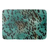 Turquoise en Black Badmat (Voorkant)