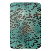 Turquoise en Black Badmat (Voorkant Verticaal)