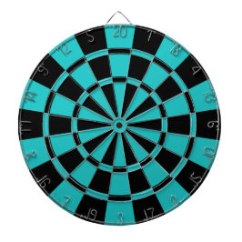 Turquoise en Black Dartbord