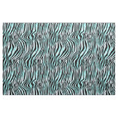 Turquoise en Black Zebra Stof (Fat Quarter)