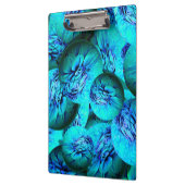 Turquoise en blauwe bollen in 3D-optica Klembord (Links)