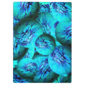 Turquoise en blauwe bollen in 3D-optica Klembord (Achterkant)