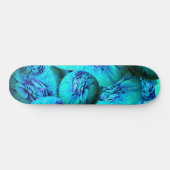 Turquoise en blauwe bollen in 3D-optica Persoonlijk Skateboard (Horizontaal)