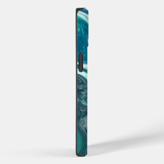 Turquoise en Blauwgroen Beachy Waves Case-Mate iPhone Case (Achterkant / Rechts)