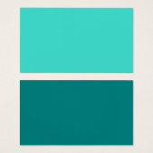 Turquoise en Blauwgroen blanco Visitekaartjes (Voorkant /achterkant)