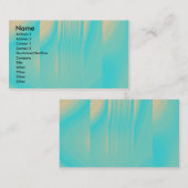 Turquoise en Bleek Sinaasappel Visitekaartje (Voorkant / Achterkant)