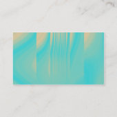 Turquoise en Bleek Sinaasappel Visitekaartje (Achterkant)