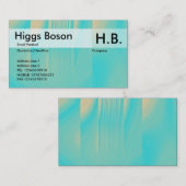 Turquoise en Bleek Sinaasappel Visitekaartje (Voorkant / Achterkant)