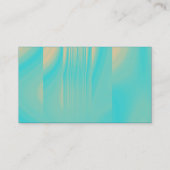 Turquoise en Bleek Sinaasappel Visitekaartje (Achterkant)