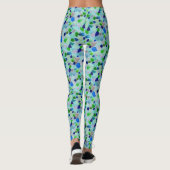 Turquoise en Blue Beach Zee Leggings (Achterkant)