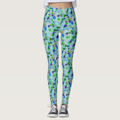 Turquoise en Blue Beach Zee Leggings (Voorkant)