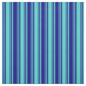 Turquoise en Blue Colored Lined Pattern Stof (Swatch)