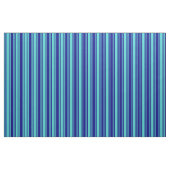 Turquoise en Blue Colored Lined Pattern Stof (Fat Quarter)