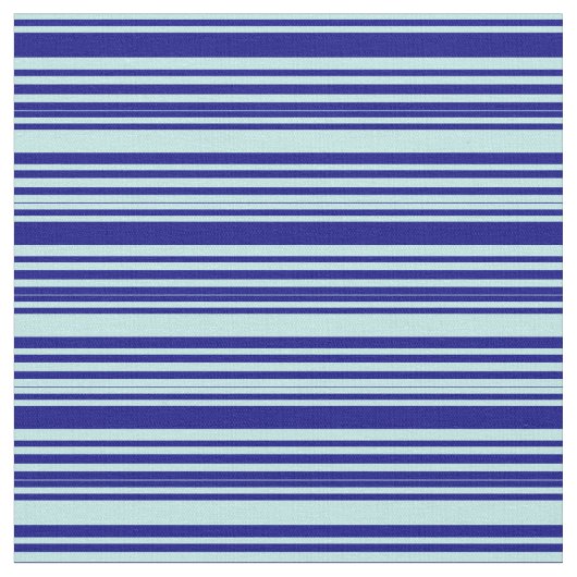Turquoise en Blue Lined/Striped Pattern Stof (Close Up)