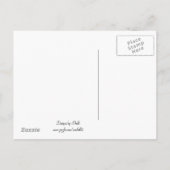 Turquoise en Blue Save the Date Aankondigingskaart (Achterkant)