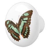 Turquoise en Brown Butterfly Keramische Knop (Rechts)