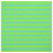 Turquoise en Chartreuse gekleurde strepen Stof (Swatch)