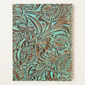 Turquoise en chocolade Gereedgemaakte Westerne pri Planner (Achterkant)