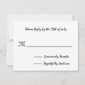 Turquoise en Chocolate Sunflower Wedding RSVP (Achterkant)