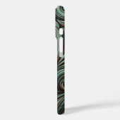 Turquoise en Chocolate Tooled Westerne Patronen Case-Mate iPhone Case (Achterkant / Links)