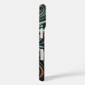 Turquoise en Chocolate Tooled Westerne Patronen Case-Mate iPhone Case (Achterkant / Rechts)