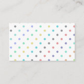 Turquoise en Confetti Wedding Information Kaart (Achterkant)