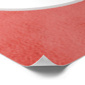 Turquoise en Coral Floral Wedding Welcome Poster (Hoek)