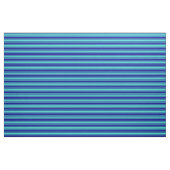 Turquoise en Dark Blue Striped/Lined Pattern Stof (Yard (91,4 cm))