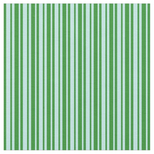 Turquoise en Forest Green Lines/Stripes Pattern Stof (Close Up)
