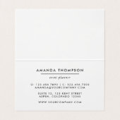 Turquoise en Gold Agate Visitekaartje (Binnenkant ongevouwen)