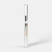 Turquoise en Gold Alcohol Ink Samsung Galaxy Cas Hoesje (Rechterkant)