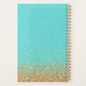 Turquoise en Gold Daily Planner (Achterkant)